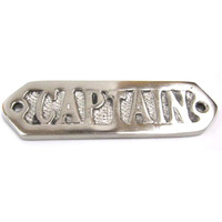 INDIA OVERSEAS TRADING CORP Chrome Plated Sign Captain