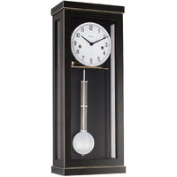 Hermle 70989740341 Carrington Mechanical German Wall Clock - Black