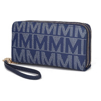 MKF Collection by Mia K. MKF-BM3370NV Danielle Milan M Signature Wallet Wristlet, Navy