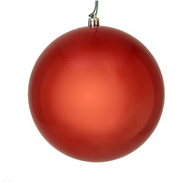 Vickerman 6" Bittersweet Candy Ball Ornament. Includes 4 Ornaments per Pack.