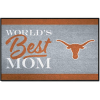 FANMATS 34589 NCAA - Texas Longhorns World's Best Mom Starter Mat Accent Rug - 19in. x 30in.| Sports Fan Home Decor Rug and Tailgating Mat