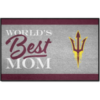 FANMATS 34526 NCAA - Arizona State Sun Devils World's Best Mom Starter Mat Accent Rug - 19in. x 30in.| Sports Fan Home Decor Rug and Tailgating Mat