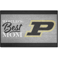 FANMATS 34570 NCAA - Purdue Boilermakers World's Best Mom Starter Mat Accent Rug - 19in. x 30in.| Sports Fan Home Decor Rug and Tailgating Mat