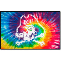 FANMATS 34025 East Carolina Pirates Tie Dye Starter Mat Accent Rug - 19in. x 30in.| Sports Fan Home Decor Rug and Tailgating Mat