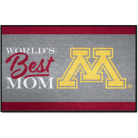 FANMATS 34556 NCAA - Minnesota Golden Gophers World's Best Mom Starter Mat Accent Rug - 19in. x 30in.| Sports Fan Home Decor Rug and Tailgating Mat