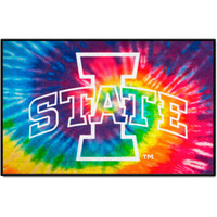 FANMATS 34030 NCAA - Iowa State Cyclones Tie Dye Starter Mat Accent Rug - 19in. x 30in.