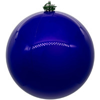 Vickerman 6" Purple Pearl UV Drilled Ball Ornament, 4 per Bag.