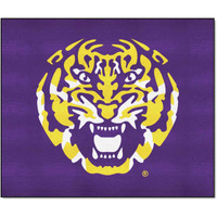 FANMATS 35748 NCAA - LSU Tigers Starter Mat Accent Rug - 19in. x 30in.| Sports Fan Home Decor Rug and Tailgating Mat