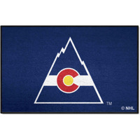 FANMATS 35468 NHL Retro - Colorado Rockies Starter Mat Accent Rug - 19in. x 30in.| Sports Fan Home Decor Rug and Tailgating Mat