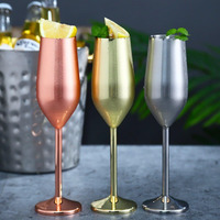 Happiest Hours Cocktail Glasses Let The Party Begin (Copperish Wine Goblet - Pair)