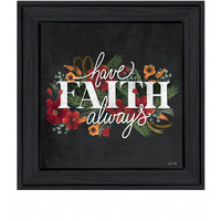 Have Faith 3 Black Framed Print Wall Art