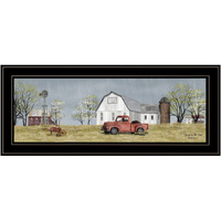 Spring On The Farm 4 Black Framed Print Wall Art