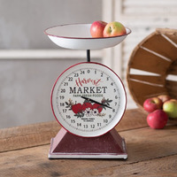 CTW Home Collection Thanksgiving Harvest Market Decorative Scale, 14.25-inch Height, Holiday Season Decoration