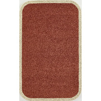 Novogratz by Momeni Tallulah Solid Color Ivory Border Wool Hand Tufted Area Rug, 2' X 4', Copper