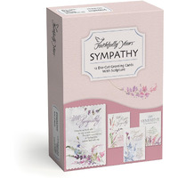 Faithfully Yours Designer Greetings Floral Sympathy Boxed Card Assortment, Father of Mercies with Biblical Scripture Verses (Box of 12 Greeting Cards with Envelopes)