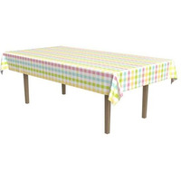 Beistle Plaid Paper Tablecover