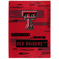 NORTHWEST Company NCAA Digitize Design Plush Raschel Thow Blanket, 60"x80" (Texas Tech Red Raiders)