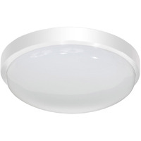 Jesco Lighting CM402S-30wH 3000K Round LED Ceiling Fixture/ADA Sconce with Acrylic Shade, White, 11"