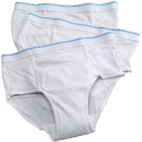 3 Pack Men's Reusable Incontinence Underwear, 6 oz.