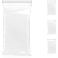 Amiff Clear Plastic Reclosable Zipper Bags, 5 x 8 Inches. 100 Pack 2 Mil Reclosable Plastic Bags with Zipper Closure. Durable Industrial Poly Bags Reclosable. Waterproof Reclosable Zip Bags Clear