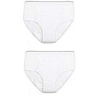 Men's Reusable Incontinence Brief 10oz - Size -X-Large 42-44 - Pack of 2