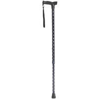 Drive Medical RTL10336AN Comfort Grip Cane, Anchors Pattern, Aluminum Tubing, Wrist Strap, Height Adjustment with Locking Ring, Supports up to 300 lb