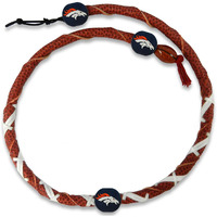 NFL Denver Broncos Classic Spiral Football Necklace