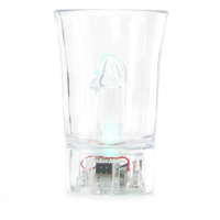 Hott Products Unlimited 78766: Light Up Shot Glasses - Clear