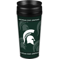 NCAA Michigan State Spartans Full Wrap Travel Tumbler, 14-Ounce, Green