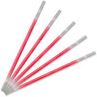 blinkee 24 Red Glow Drinking Straws - Pack of 25