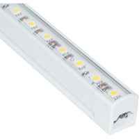 Jesco Lighting S401-12/60 LED Sleek Plus 12" Linkable Cove Display Light Strip, 6000K Color, White Finish, No Switch