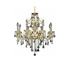 Elegant Lighting Value St. Francis 8 Light Gold Chandelier Clear Royal Cut Crystal - Finish:Gold - Finish:Gold - Finish:Gold - Finish:Gold - Finish:Gold Gold