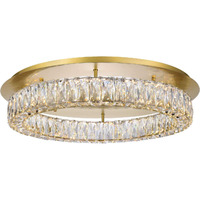 Elegant Lighting Indoor Modern Home Decorative Bright Monroe LED Light Gold Flush Mount Clear Royal Cut Crystal