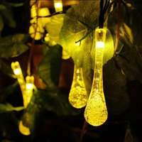 Vista Shops Dew Droplets 20 LED Solar Lights Falling Like Dew