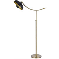 HomeRoots 526306 66 in. Bronze Adjustable Arc Floor Lamp with Bronze Dome Shade