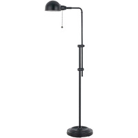 HomeRoots 526255 58 in. Bronze Adjustable Traditional Shaped Floor Lamp with Bronze Dome Shade