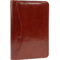 Scully Junior Zip Padfolio - Mahogany