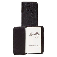 Scully 1008 Mens Leather Pocket Weekly Planner, Black - One Size