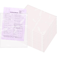 Amiff Clear Side Loading Packing List Envelopes, 9.5 x 12 Inches. 100 Pack Packing Slip Envelope Pouches. Self-Seal Packing List Mailing Envelopes. Waterproof Shipping Label Pouch for Documents