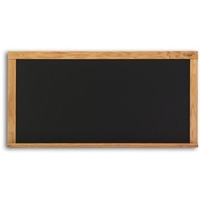 Marsh Industries Ws-305-00Bl 36X60 Oak Wood Trim Composition Chalkboard - Black