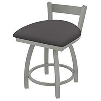 821 Catalina 18" Low Back Swivel Vanity Stool with Anodized Nickel Finish and Canter Storm Seat