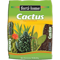 Fertilome Cactus Potting Mix - Fast Draining Versatile Mix with Added Nutrients (16 QT)