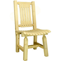 Montana Woodworks Homestead Collection Outdoor Patio Chair, Clear Exterior Finish