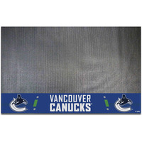 FANMATS 14252 Vancouver Canucks Vinyl Grill Mat - 26in. x 42in. - Deck Patio Protective Mat | Oil, flame, and UV resistant