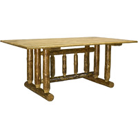 Montana Woodworks Glacier Country Collection Trestle Based Dining Table