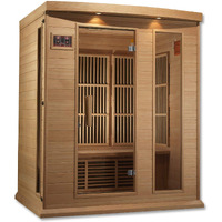 DYNAMIC SAUNAS Maxxus 3 Per Low EMF FAR Infrared Carbon Canadian Hemlock Sauna