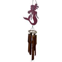 Cohasset Gifts 210R Mermaid Wind Chime, Red