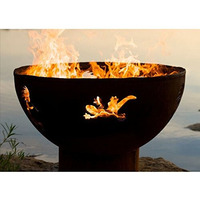 Fire Pit Art Kokopelli-FPA-MLS120-LP Fire Pit LP, Metal