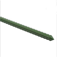 6' Steel Stake Plant Support - Green 10 Pack 5/8" Thick