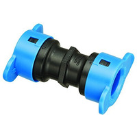 Gan Eden 0.5 x 1.75 in. Blu-Lock Coupling44; Black & Blue